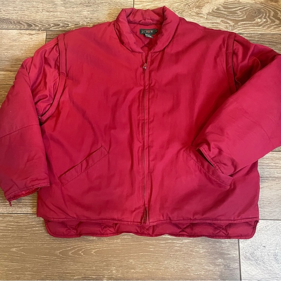 J. Crew Jackets & Coats Vintage J Crew Oarsman Gold Label Xl Red